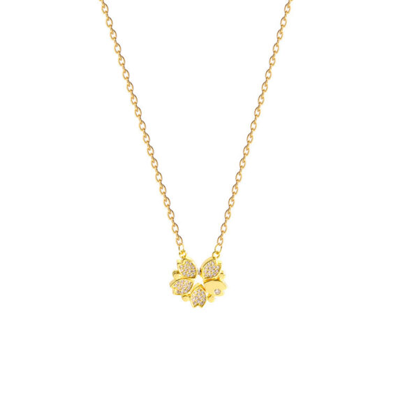 Luxury Four Leaf Clover Pendant Necklace - Image 5