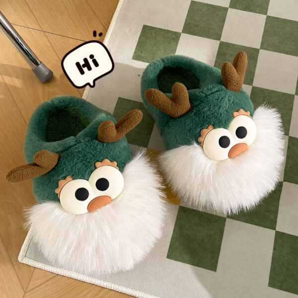 Cute Cartoon Christmas Deer Cotton Shoes - Image 2