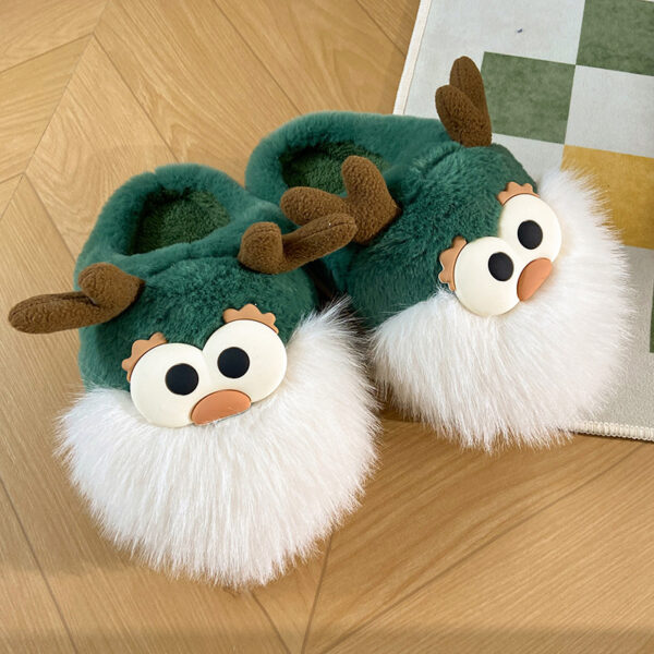 Cute Cartoon Christmas Deer Cotton Shoes - Image 4